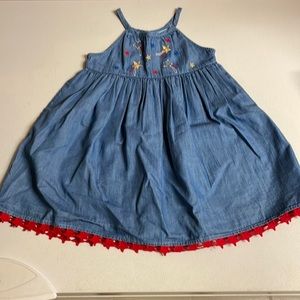Girls 4T 4th of July lightning Bug dress